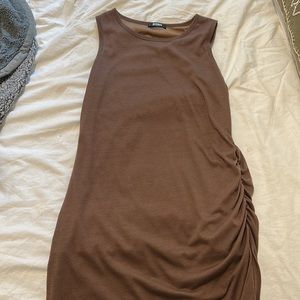 Nude Sleeveless bodycon dress